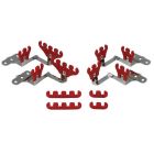 IGNITION WIRE LOOM KIT, SBC CENTERBOLT, RED