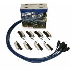 IGNITION WIRE SET, ULTRA 40, UNIVERSAL, UNSLEEVED, GM LS, ALUMINUM SHIELDED, BLUE