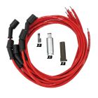 IGNITION WIRE SET, ULTRA 40, UNIVERSAL, UNSLEEVED, GM LS, ALUMINUM SHIELDED, RED