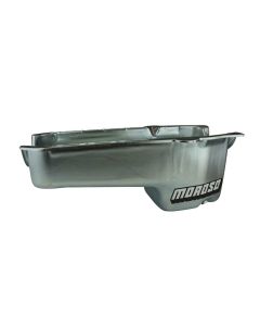 OIL PAN, SBC 86-UP WITH 1 PIECE SEAL PASSENGER SIDE DIP STICK, 8.25 IN. DEEP