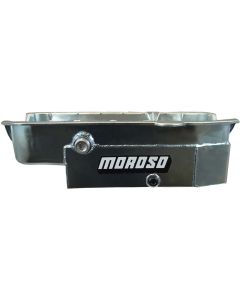 OIL PAN SBC 80-85 WITH PASSENGER'S SIDE DIP STICK, DART SHP, LIMITED SPRINT, CIRCLE TRACK, INSPECTION BUNG, 6.5 IN. DEEP