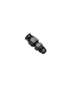FITTING ADAPTER, 6AN MALE TO 3/8 TUBE, COMPRESSION, ALUM, BLK