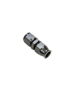 FITTING ADAPTER, 8AN FEMALE TO 1/2 TUBE, COMPRESSION, ALUM, BLK