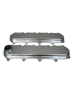 VALVE COVERS,GM LT, OIL FILL AND REMOTE COIL MOUNTS, BILLET ALUMINUM