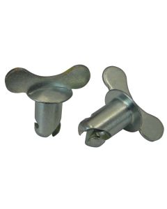 QUICK FASTENER, WINGED, 7/16 IN X.550, STEEL, SILVER