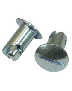 QUICK FASTENER, OVAL, 5/16 IN X .450, STEEL, SILVER