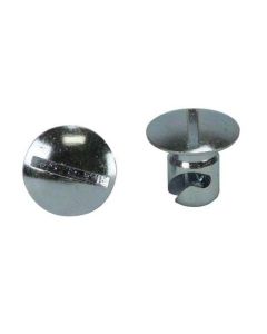 QUICK FASTENER, OVAL, 5/16 IN X .300, STEEL, SILVER