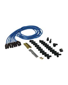 IGNITION WIRE SET, BLUE MAX, UNIVERSAL, BLUE, 90 DEGREE