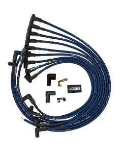 IGNITION WIRE SET, ULTRA 40, UNSLEEVED, SBC, HEI, BLUE