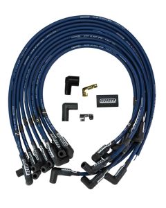 IGNITION WIRE SET, ULTRA 40, UNSLEEVED, BBC, HEI, CRAB CAP, BLUE