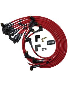 IGNITION WIRE SET, ULTRA 40, UNSLEEVED, SBC, NON-HEI,  RED