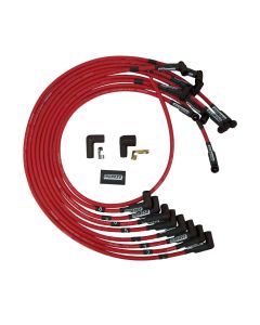 IGNITION WIRE SET, ULTRA 40 ,UNSLEEVED, BBC, HEI, RED