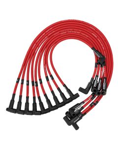 IGNITION WIRE SET, ULTRA 40, UNSLEEVED, SBC, SPRINT CAR, RED