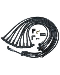 IGNITION WIRE SET, ULTRA 40, UNSLEEVED, SBC, HEI, BLACK