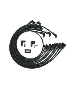 IGNITION WIRE SET, ULTRA 40, UNSLEEVED, BBC, HEI, CRAB CAP, BLACK