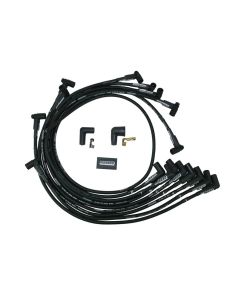 IGNITION WIRE SET, ULTRA 40, UNSLEEVED, SBC, SPRINT CAR FRONT MAGNETO, NON-RAISED CAM,  BLACK