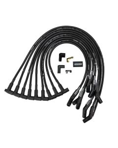 IGNITION WIRE SET, ULTRA 40, UNSLEEVED, SBC OVER VALVE  COVER, HEI, 135 DEGREE
