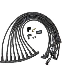 IGNITION WIRE SET, ULTRA 40, UNSLEEVED, BBC OVER VALVE COVER, HEI, 135 DEGREE