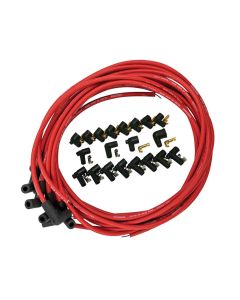 IGNITION WIRE SET, ULTRA 40, UNIV, 90 DEG BOOTS, RED