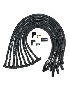 IGNITION WIRE SET, ULTRA 40, SLEEVED, FORD 351W HEI, 135 DEGREE, BLACK