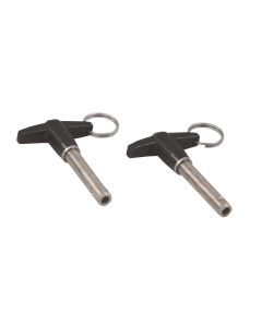QUICK RELEASE PIN, 3/8 IN. DIA X 1-1/2 IN. LONG, TWO PACK