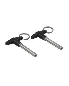 QUICK RELEASE PIN, 3/8 IN. DIA X 2 IN. LONG, TWO PACK
