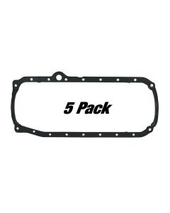 GASKET, OIL PAN ONE PIECE, SBC 86-UP, 5 PACK
