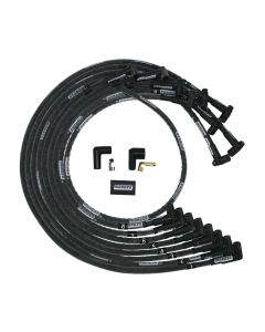 WIRE SET, MAG TUNE, SLEEVED, SBC, HEI, 90 DEGREE