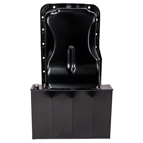 SBF Ford 302 Front Sump Oil Pan Black - Small Block Windsor 260