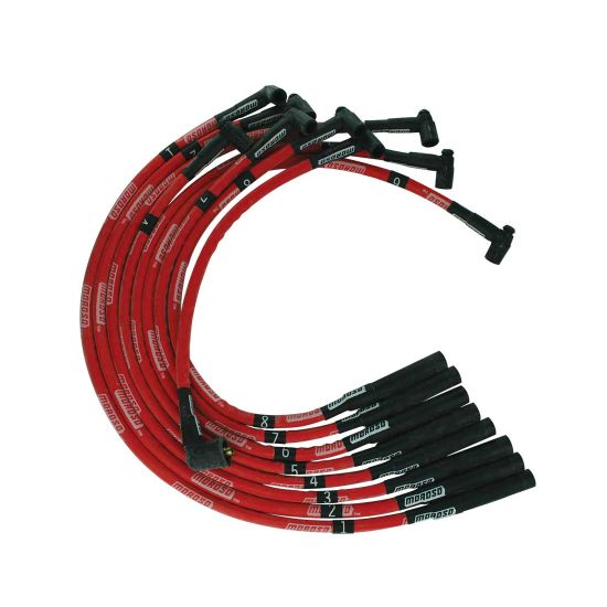thumbnail image 2 of Moroso Ultra Spark Plug Wire Set - Red, HEI, For Mopar Small Block 273, 318, 340, 360 2 of 13