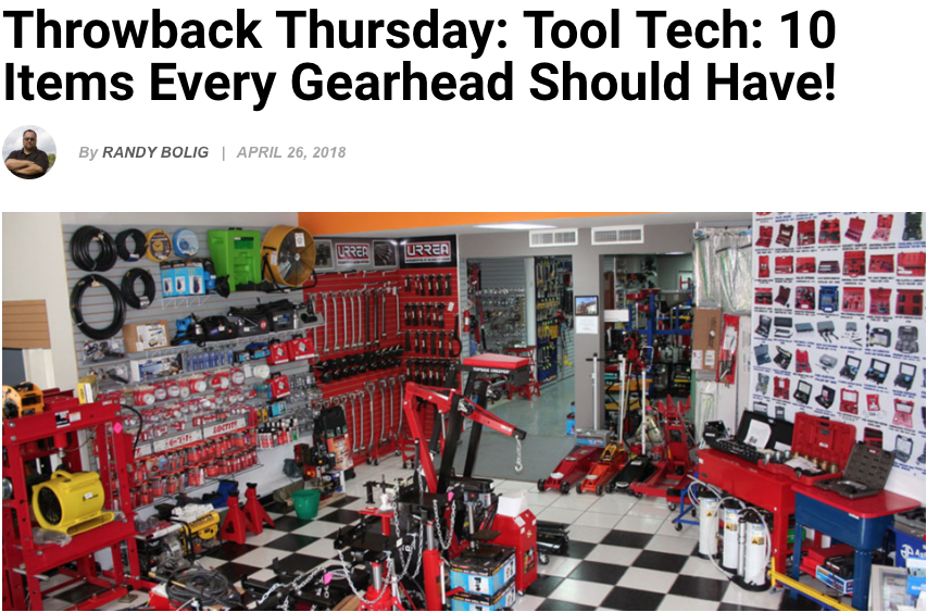 Tool Tech: 10 items every gearhead should have!