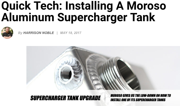 Quick Tech: installing a Moroso Aluminum Supercharger Tank