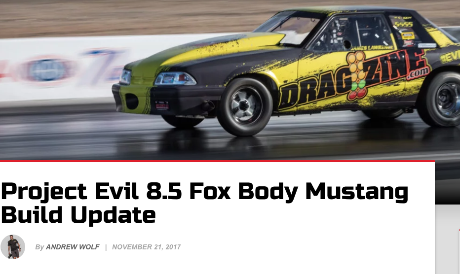 Project Evil 8.5 Fox Body Mustang Build Update