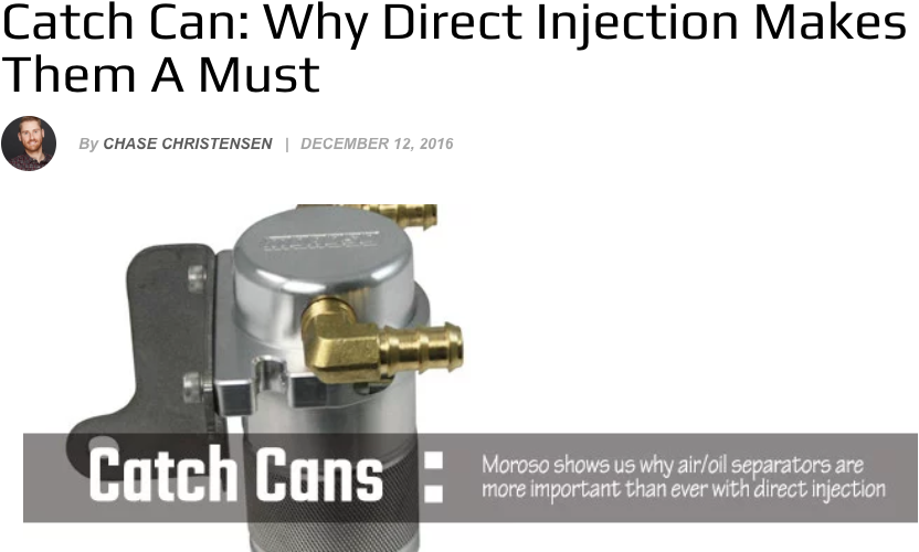 Catch Can: Why Direct Injection Makes Them a Must