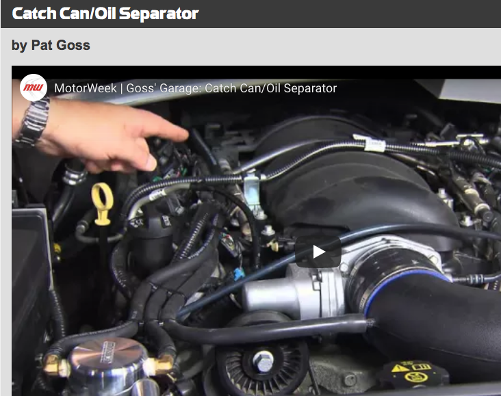 MotorWeek: Featuring Moroso's Air-Oil Separator/Catch Can