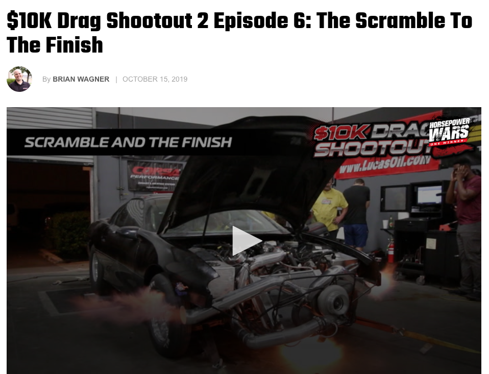 Horsepower Wars- $10k Drag Shootout 2 Episode 6: The Scramble To The Finish